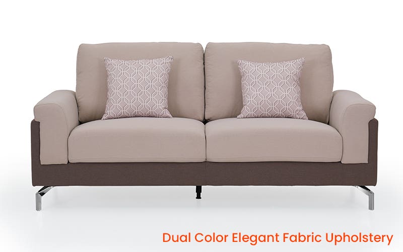 Royaloak Milan Italian 3 Seater Fabric Sofa