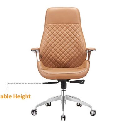 Royaloak Milan Italian Leatherette High Back Chair with Revolving Base