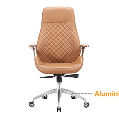 Royaloak Milan Italian Leatherette High Back Chair with Revolving Base