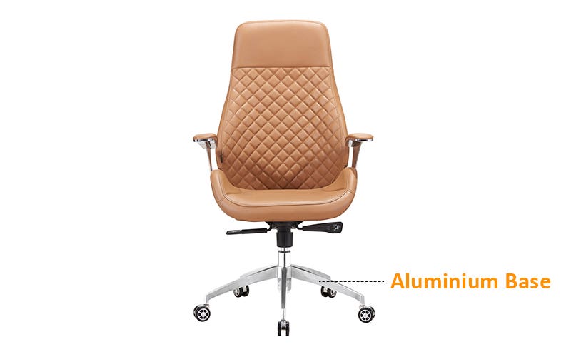 Royaloak Milan Italian Leatherette High Back Chair with Revolving Base