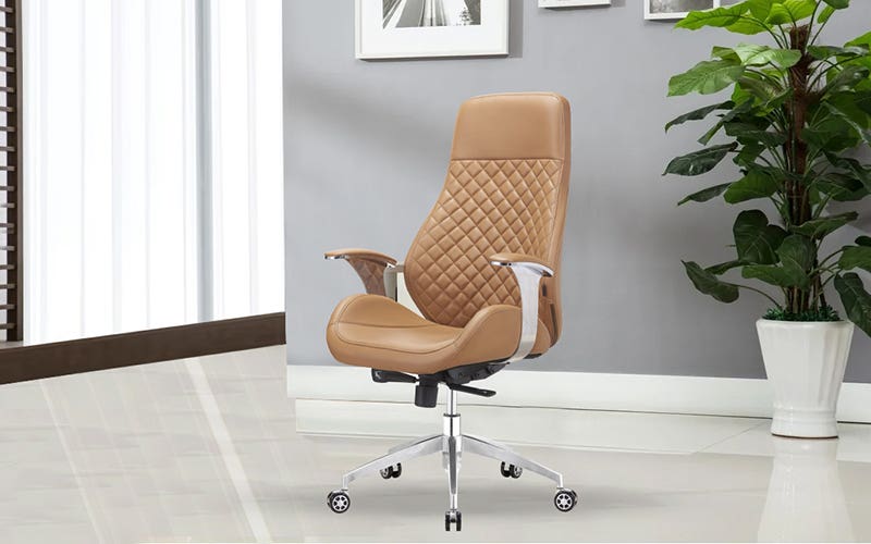 Royaloak Milan Italian Leatherette High Back Chair with Revolving Base Royaloak Milan Italian Leatherette High Back Chair with Revolving Base
