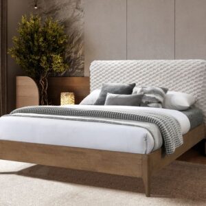 Royaloak Milan Italian Upholstered King Bed