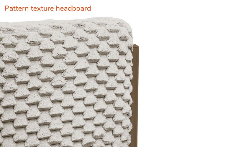 Royaloak Milan Italian Upholstered King Bed