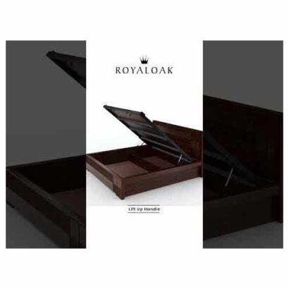 Royaloak Mourya Wooden Queen Size Bed With Hydraulic Storage