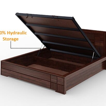 Royaloak Mourya Wooden Queen Size Bed With Hydraulic Storage