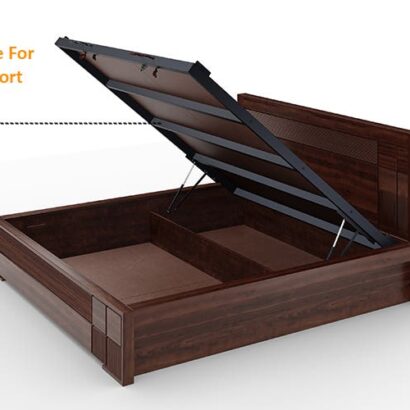 Royaloak Mourya Wooden Queen Size Bed With Hydraulic Storage