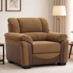 Royaloak Muar Malaysian 1 Seater Fabric Sofa