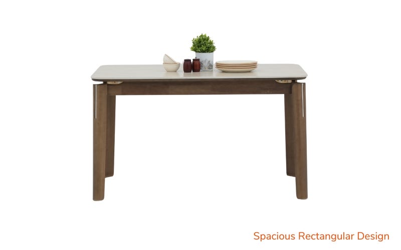 Royaloak Muar Malaysian Sintered Top Four Seater Dining Table