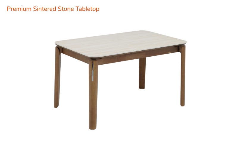 Royaloak Muar Malaysian Sintered Top Four Seater Dining Table