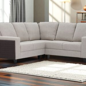 Royaloak Naples Italian Fabric Corner Sofa 4 Seater