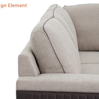 Royaloak Naples Italian Fabric Corner Sofa 5 Seater