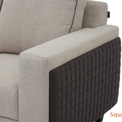 Royaloak Naples Italian Fabric Corner Sofa 5 Seater