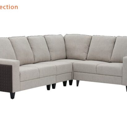 Royaloak Naples Italian Fabric Corner Sofa 5 Seater