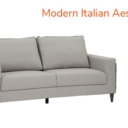 Royaloak Naples Italian Fabric Sofa 3 Seater