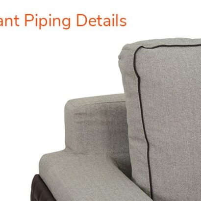 Royaloak Naples Italian Fabric Sofa 3 Seater