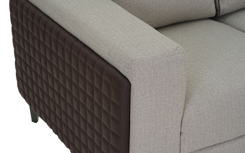 Royaloak Naples Italian Fabric Sofa 3 Seater