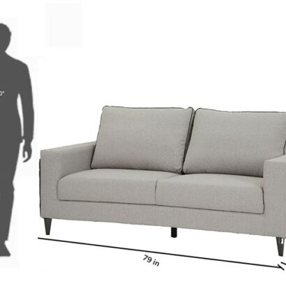 Royaloak Naples Italian Fabric Sofa 3 Seater