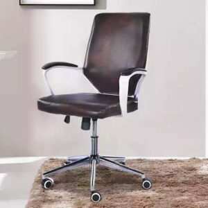 Royaloak Naples Italian Leatherette Medium Back Chair
