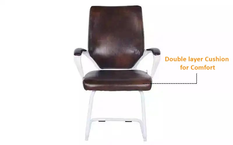 Royaloak Naples Italian Leatherette Visitor Chair