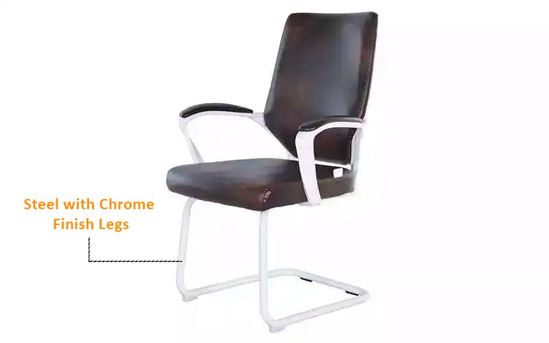 Royaloak Naples Italian Leatherette Visitor Chair