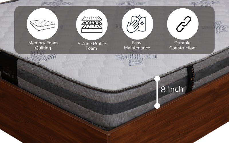 Royaloak Natural Active Spine King Mattress
