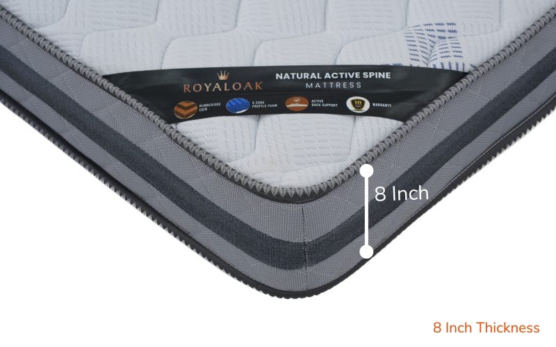Royaloak Natural Active Spine King Mattress