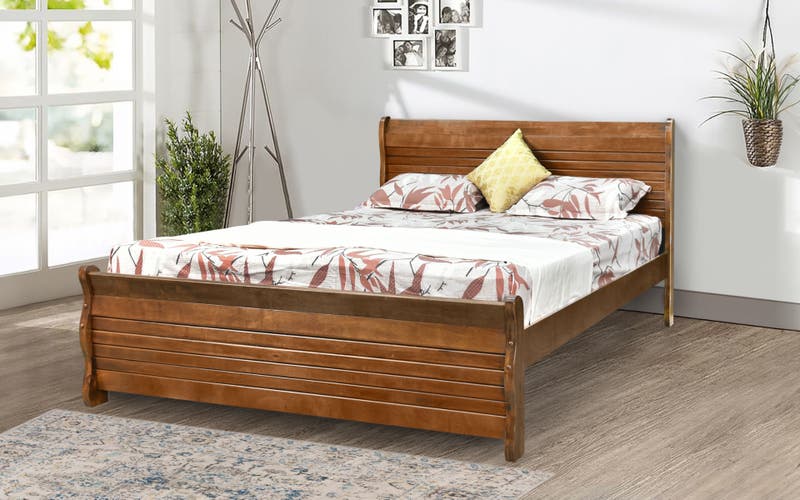 Royaloak New York American Wooden Queen Bed Royaloak New York American Wooden Queen Bed