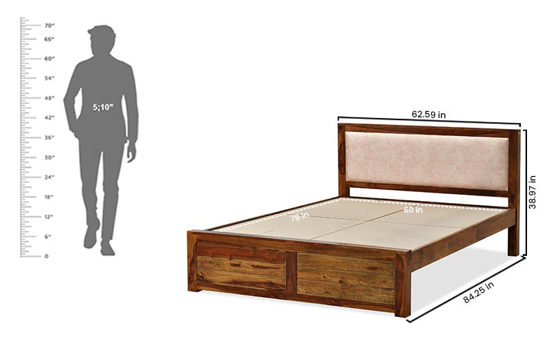 Royaloak Pearl Wooden Queen Bed