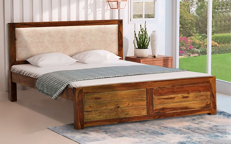 Royaloak Pearl Wooden Queen Bed With Drawer Storage