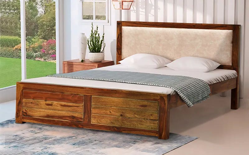 Royaloak Pearl Wooden Queen Bed Royaloak Pearl Wooden Queen Bed