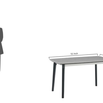 Royaloak Penang Malaysian Sintered Top Dining Table Four Seater