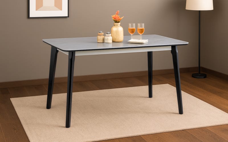 Royaloak Penang Malaysian Sintered Top Dining Table Four Seater Royaloak Penang Malaysian Sintered Top Dining Table Four Seater