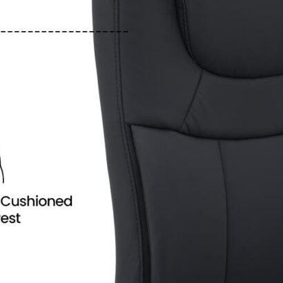 Royaloak Polo Leatherette Visitor Chair - Black