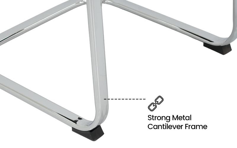 Royaloak Polo Leatherette Visitor Chair - Brown