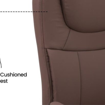 Royaloak Polo Leatherette Visitor Chair - Brown