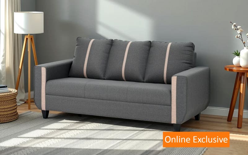 Royaloak Rily Fabric Sofa Three Seater Royaloak Rily Fabric Sofa Three Seater