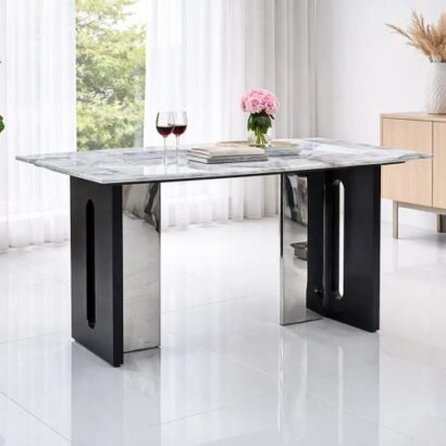 Royaloak Seattle 5D Natural Stone Dining Table Four Seater