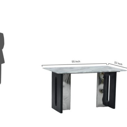 Royaloak Seattle 5D Natural Stone Dining Table Four Seater