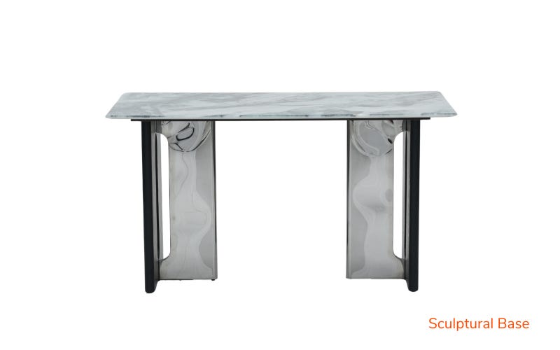 Royaloak Seattle 5D Natural Stone Dining Table Six Seater