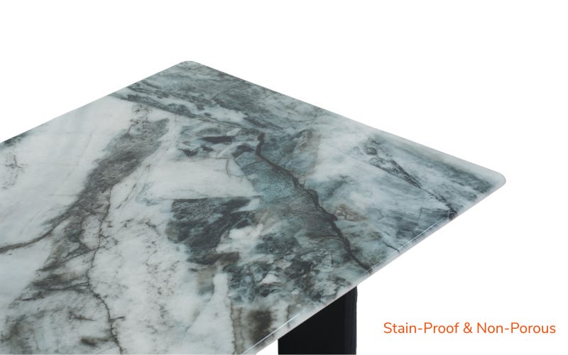 Royaloak Seattle 5D Natural Stone Dining Table Six Seater