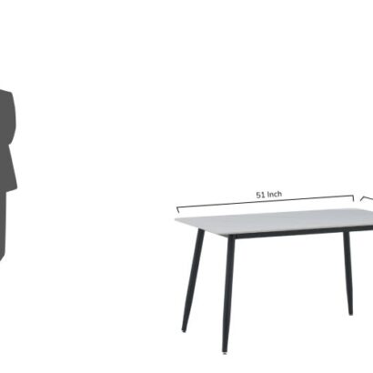 Royaloak Sepang Malaysian Sintered Top Dining Table Four Seater