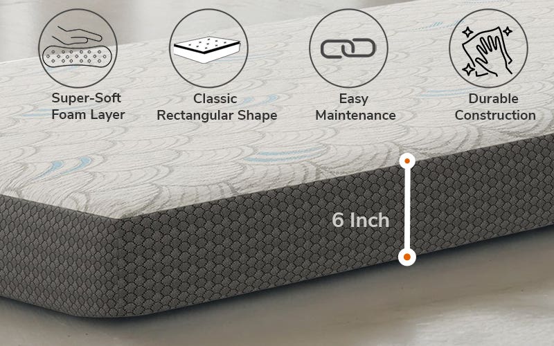 Royaloak SnoozZ Foam Single Mattress