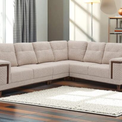 Royaloak Texas American Fabric Corner Sofa Five Seater