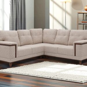 Royaloak Texas American Fabric Corner Sofa Four Seater