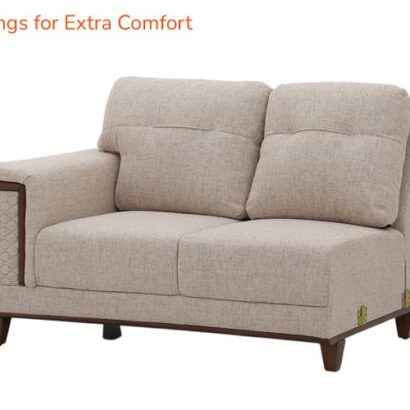 Royaloak Texas American Fabric Corner Sofa Four Seater