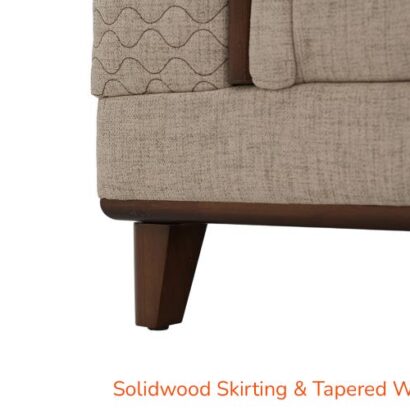 Royaloak Texas American Fabric Corner Sofa Four Seater