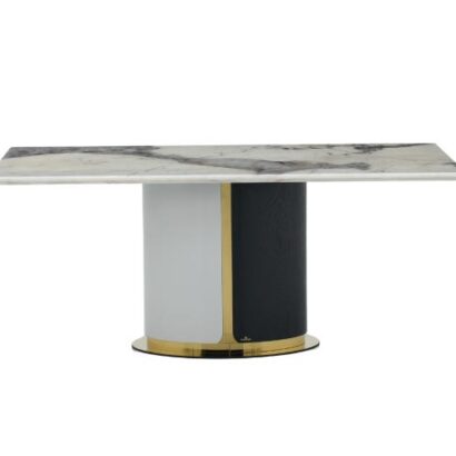 Royaloak Turin Italian Marble Dining Table Six Seater