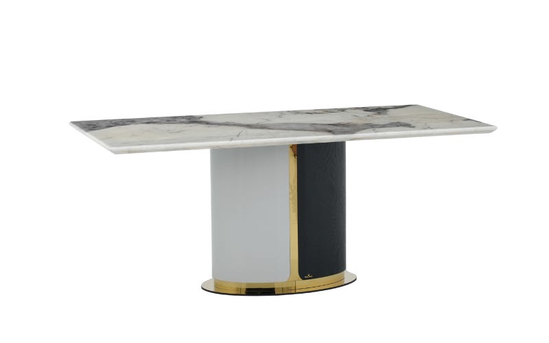 Royaloak Turin Italian Marble Dining Table Six Seater