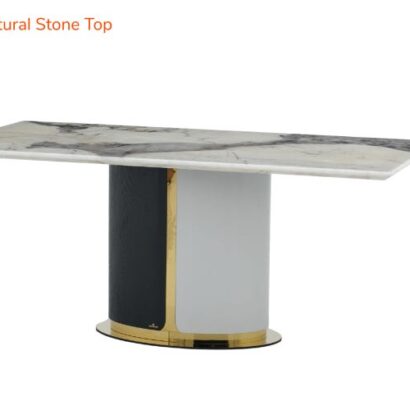Royaloak Turin Italian Marble Dining Table Six Seater