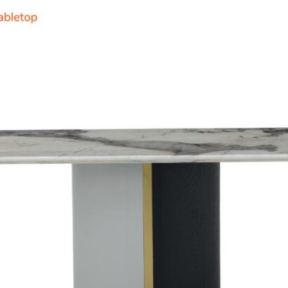 Royaloak Turin Italian Marble Dining Table Six Seater